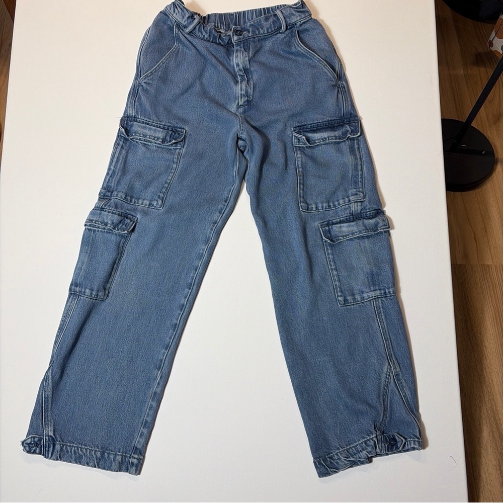 YFB Blue Cargo Pants Small